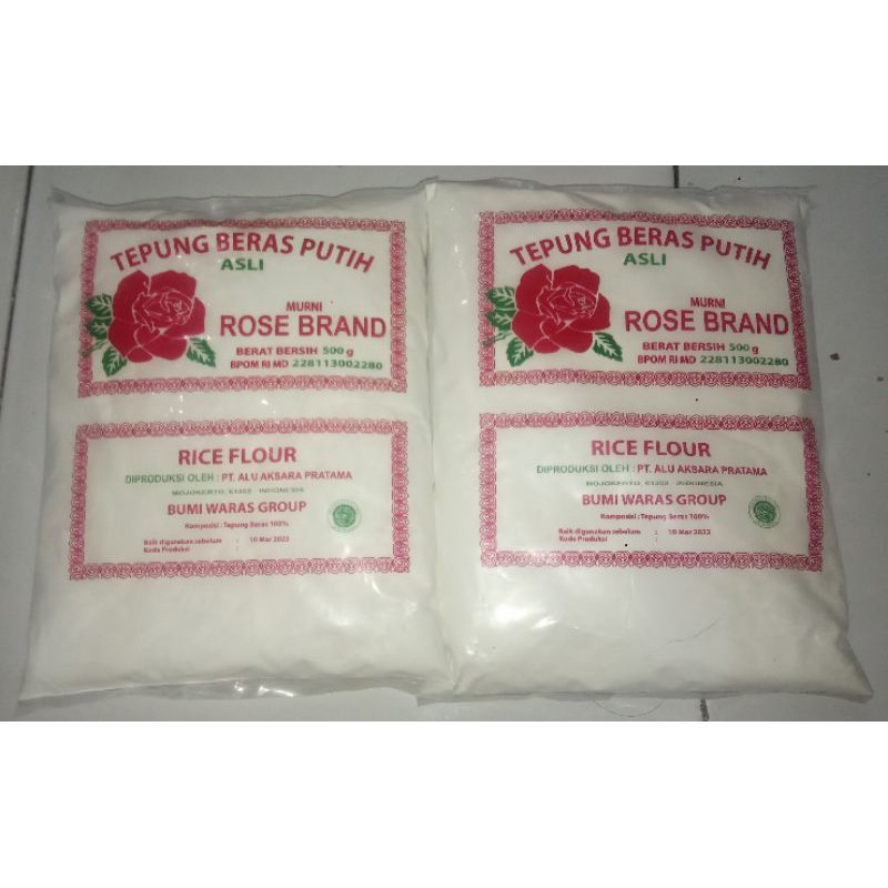 

Tepung Beras Putih Rose Brand 500grx2pcs