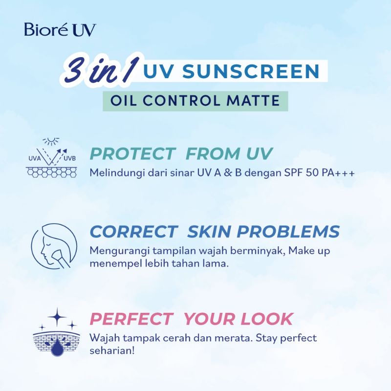 Sunscreen Biore BPOM | Biore UV Fresh &amp; Bright Sunscreen | Biore Fresh &amp; Bright  UV SPF 50 PA+++ | Sunscreen Biore Oil Control | Sunscreen Biore Instant Cover | Sunscreen Biore | Sunscreen viral | Biore SPF 50 | Biore