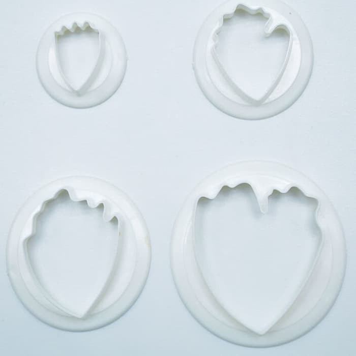 Fondant Cutter - Cetakan Fondant Peony Petal Flower (4pcs)