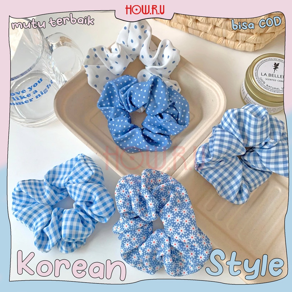 HOW.R.U | Scrunchie Karet Rambut Lucu Korean Style 01032