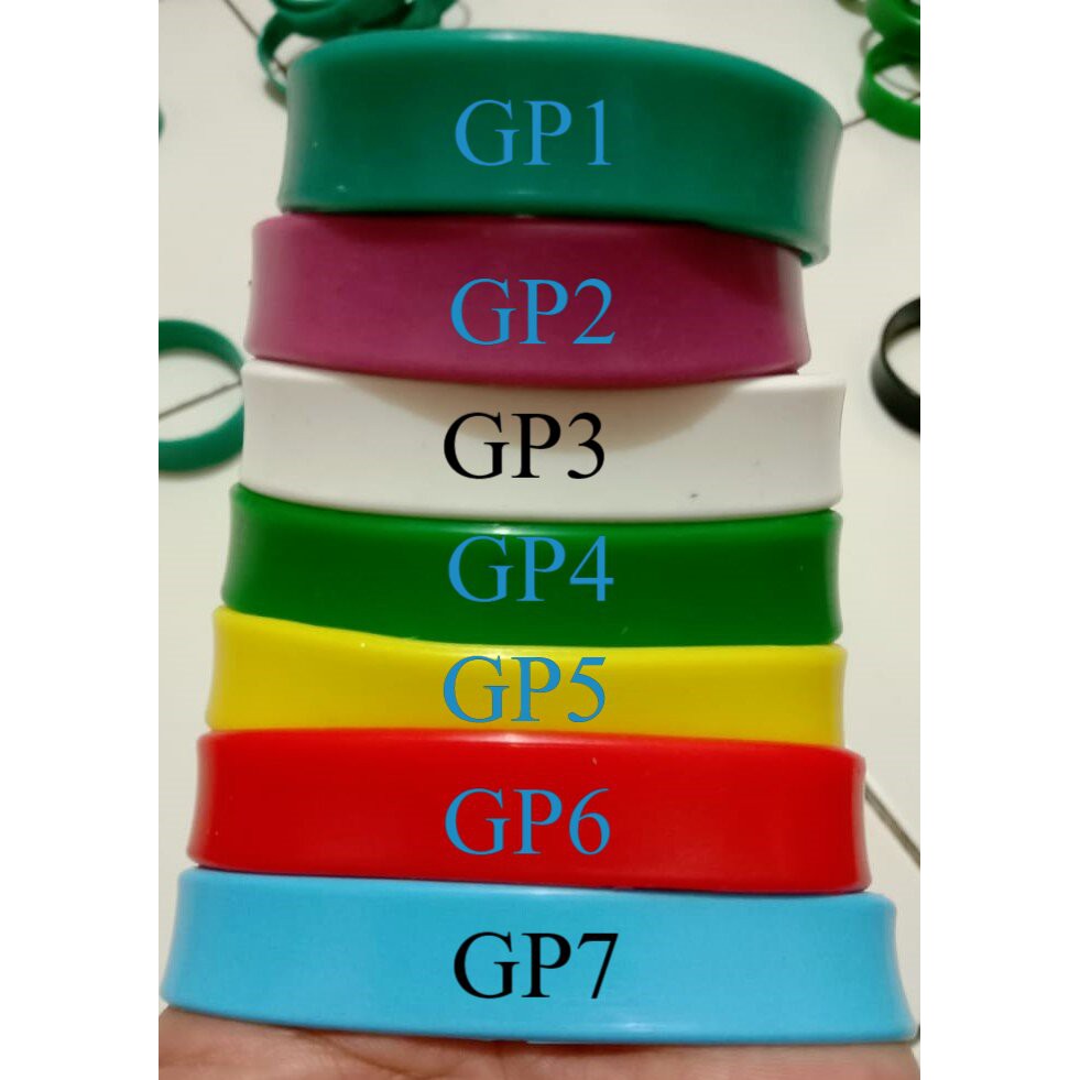 Gelang karet polos warna warni murah