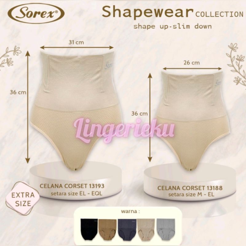 Sorex 13193 Korset Pelangsing Extra Size / Big Size Corset Sorex