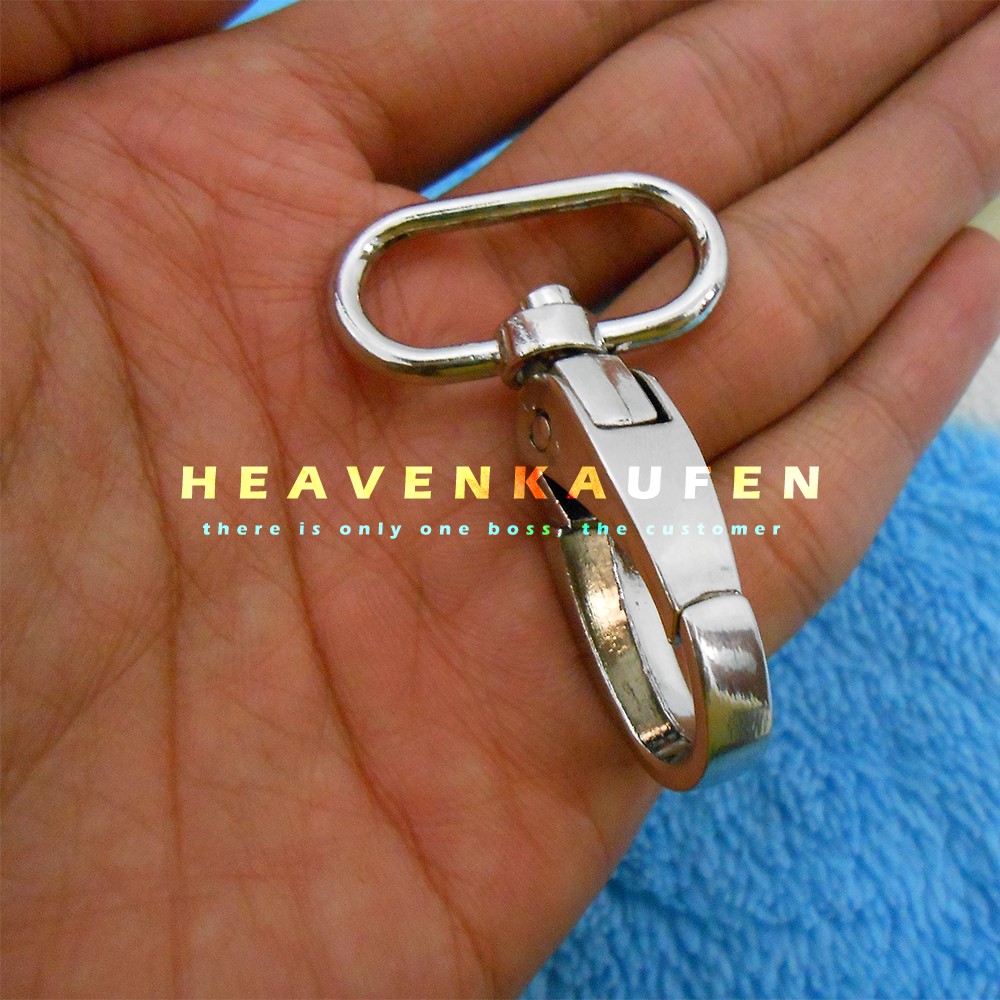 Pengait Kait Hook Tas 2,5 cm Nikel Silver Tebal Premium Quality