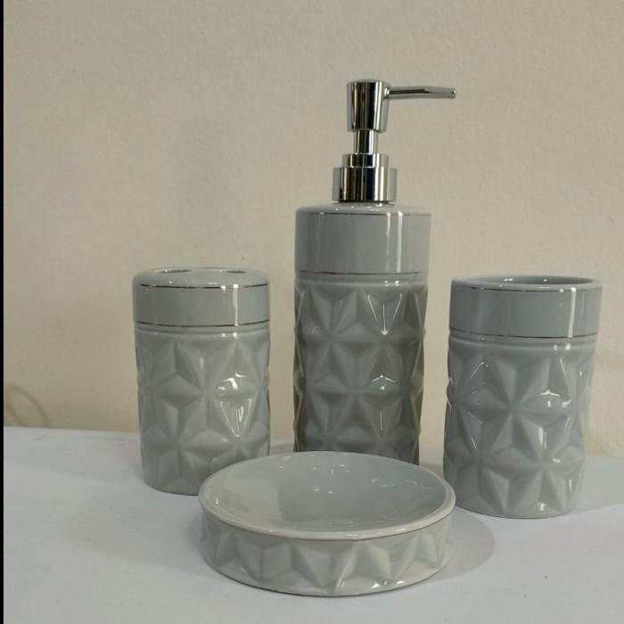 Jual Luxury Premium Bathroom Gift Set Tempat Sabun Cair Dispenser