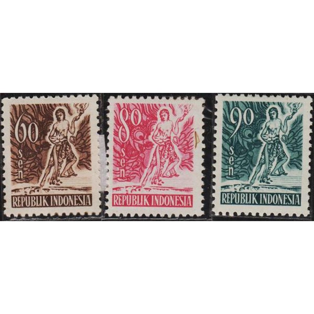 

12138 Indonesia MNH 3v 1953 Spirit Of Indonesia