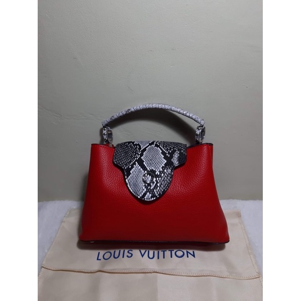 LV Hand Bag Kulit Ular Second Branded