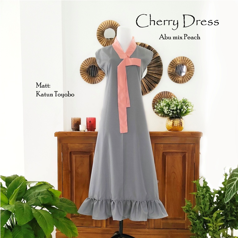 Dress Cherry Family | Dress Imlek Anak dan Dewasa | Baju Imlek Keluarga Cheongsam Murahbaju imlek anak dan dewasa terbaru baju imlek keluarga dress imlek murah cheongsam anak dan dewasa murah