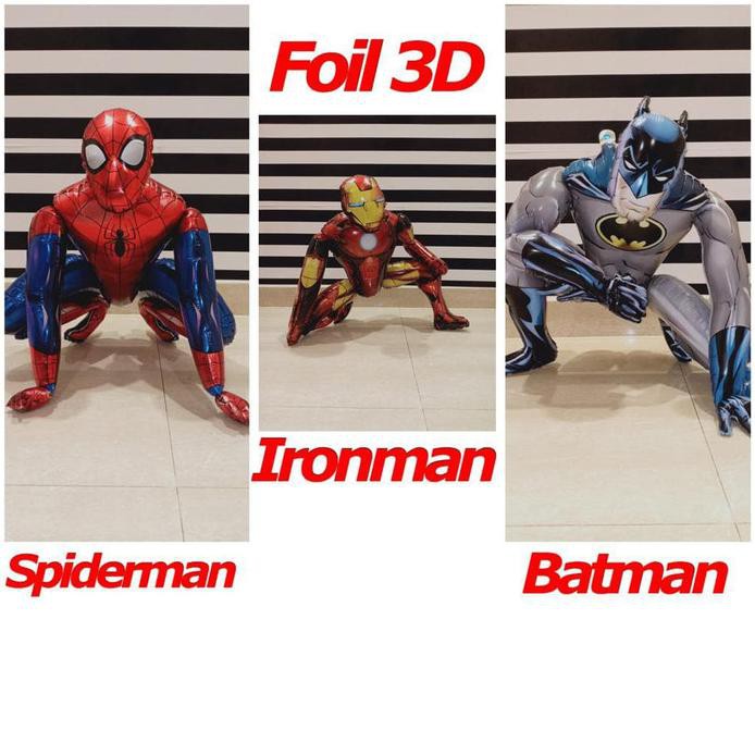 Spiderman 3D Balon / Ironman 3D Balon / Batman 3D Balon - Spiderman Terlaris