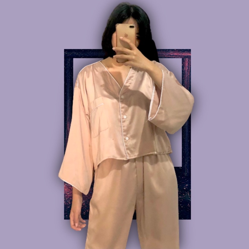 TOOGOODTOSLEEP crop series millie baju tidur set ALL SIZE