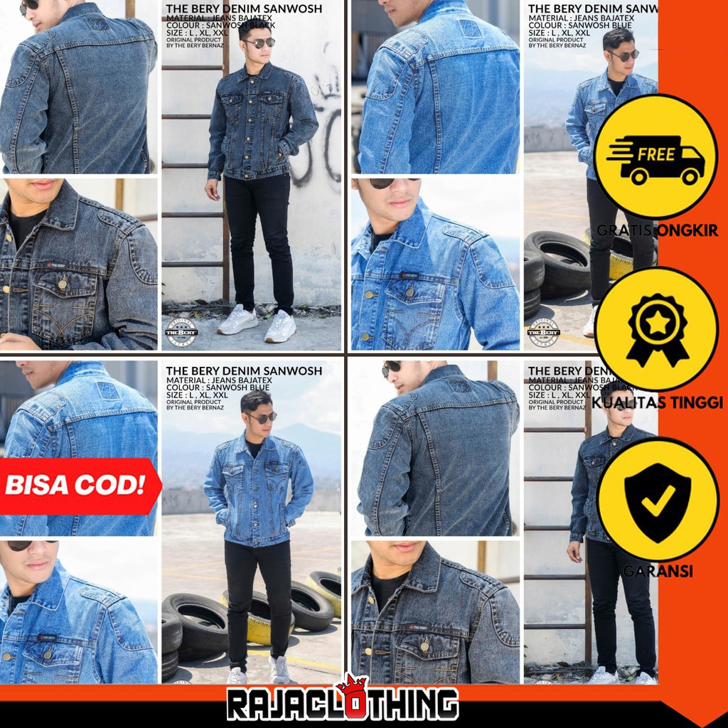 RCL - THE BERY JAKET JEANS PRIA ORIGINAL KERAH BADJATEX THEBERY THE BERRY THEBERRY ORIGINAL