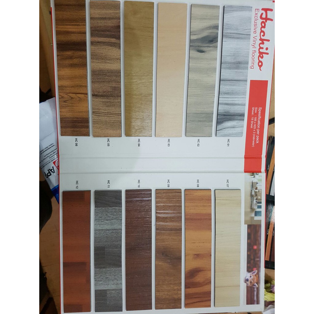 Dekorasi Lantai Vinyl HACHIKO tebal 3mm