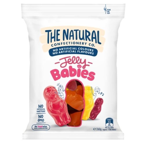 

THE NATURAL CONFECTIONERY CO. JELLY BABIES 260G | PERMEN