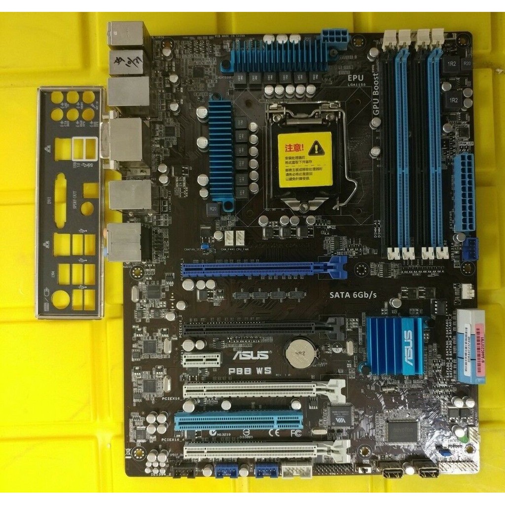 Motherboard ASUS P8B WS LGA 1155 B75 H61 H77 Z77 Gaming Server Workstation 4-slotRAM 4-slot PCIe x16
