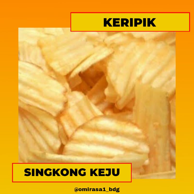 

Keripik Singkong Keju oleh-oleh Bandung OMIRASA 1