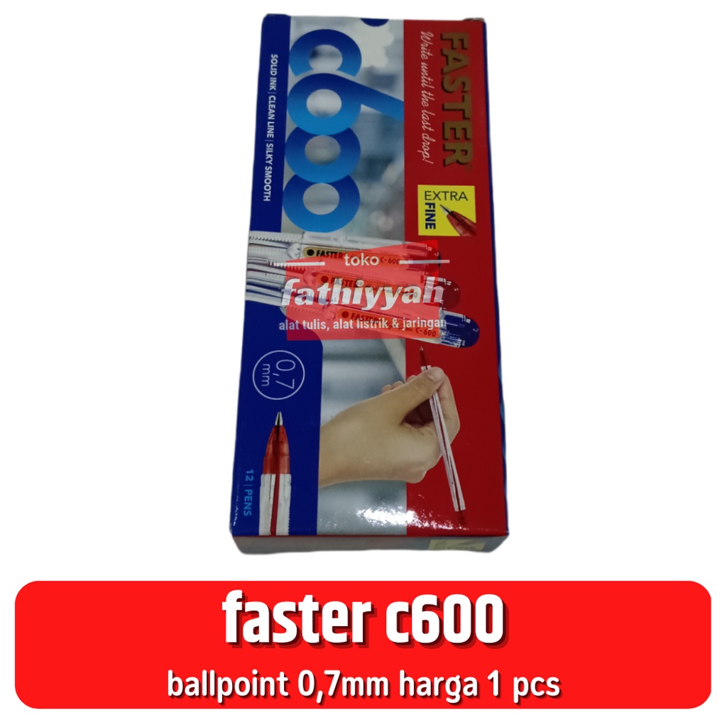 

Pulpen faster C600 / perpak isi 12