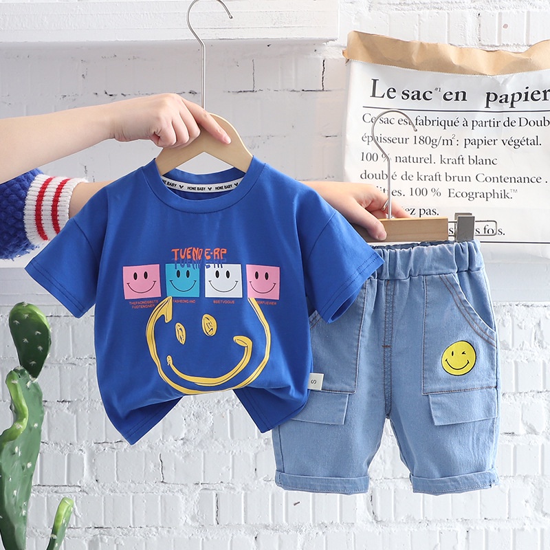 Baju Set Kaos dan Celana Softjeans Anak Bayi Laki Laki Import BRIAN