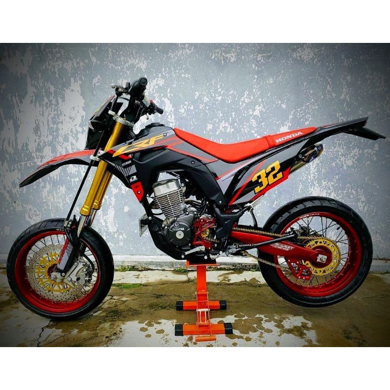 decal motor crf 150L putih full custom doff/glossy