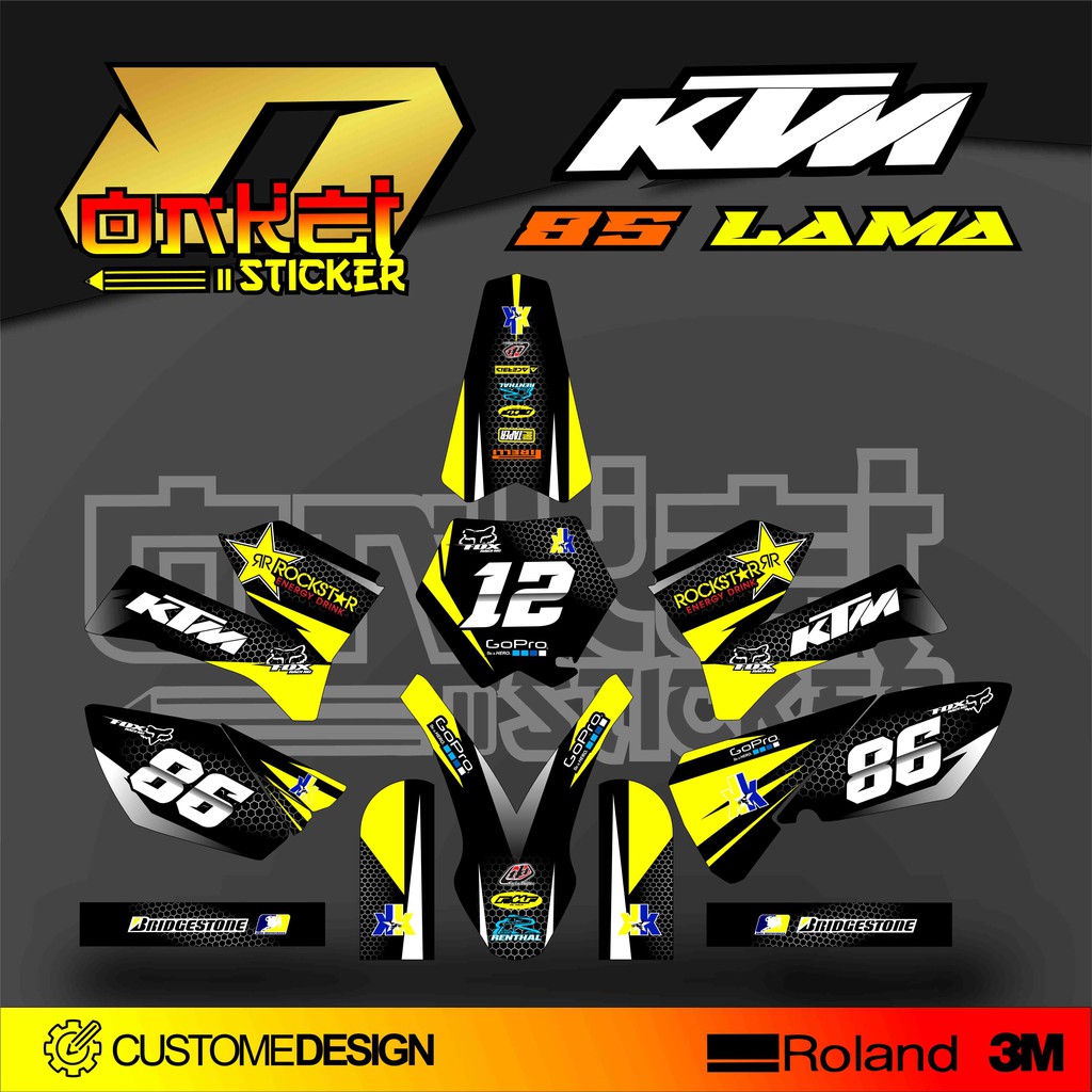 DECAL STICKER KTM 85 LAMA SX
