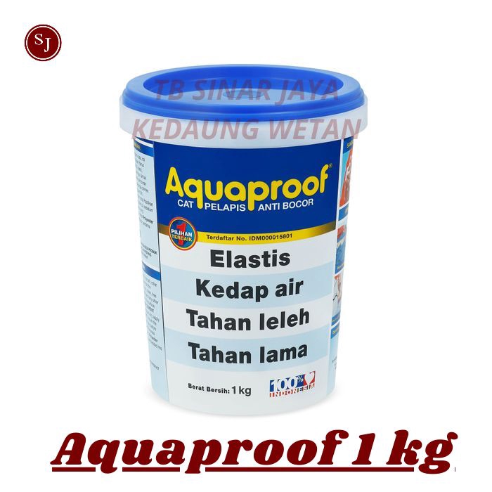 Cat pelapis anti bocor Aquaproof Aqua proof 1kg / Cat Waterproofing Aquaproof 1kg/ Aquaproof 1kg