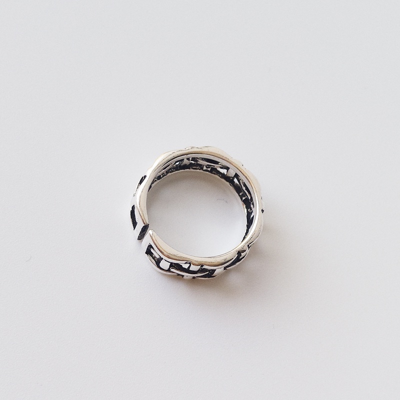 Cincin Silver Gaya Vintage Untuk Aksesoris