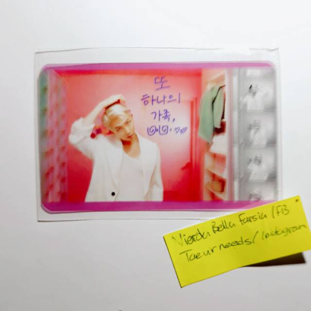 Bts RM Persona Broadcast Photocard Transparan gift Kim Namjun PC army booth (RARE)