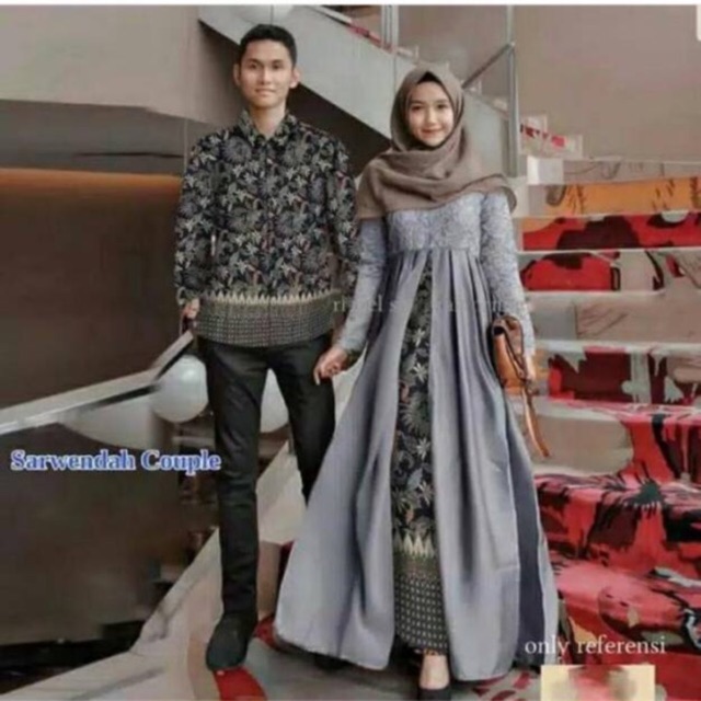 PROMO 5 warna CP SARWENDAH / Couple batik sarwendah / couple muslim murah