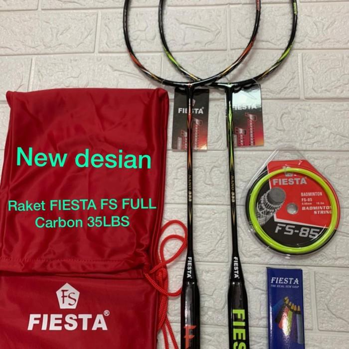 Raket | Raket Badminton New Fiesta Fs Nano 333 Full Carbon 35Lbs Taiwan Ori
