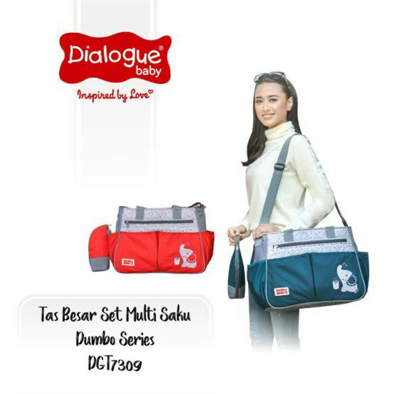 Tas Bayi Besar set multi saku Dumbo Series Dialogue Baby