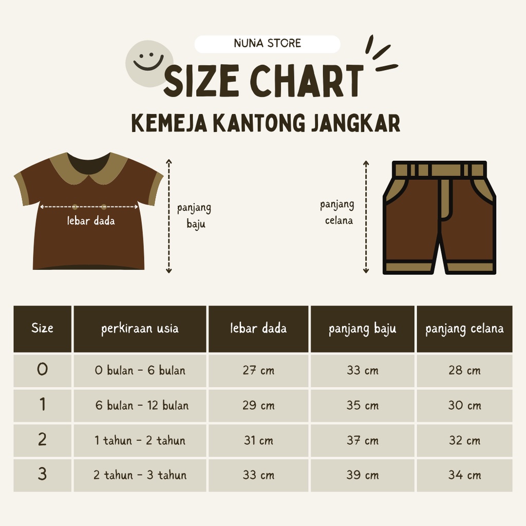 Nuna Store baju anak laki laki / Setelan baju celana anak bayi Usia 6 bulan - 3 tahun Motif Kemeja Kantong Motif Jangkar