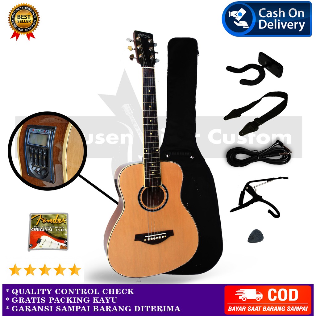 Gitar Martin n Co 3/4 Akustik Elektrik Custom