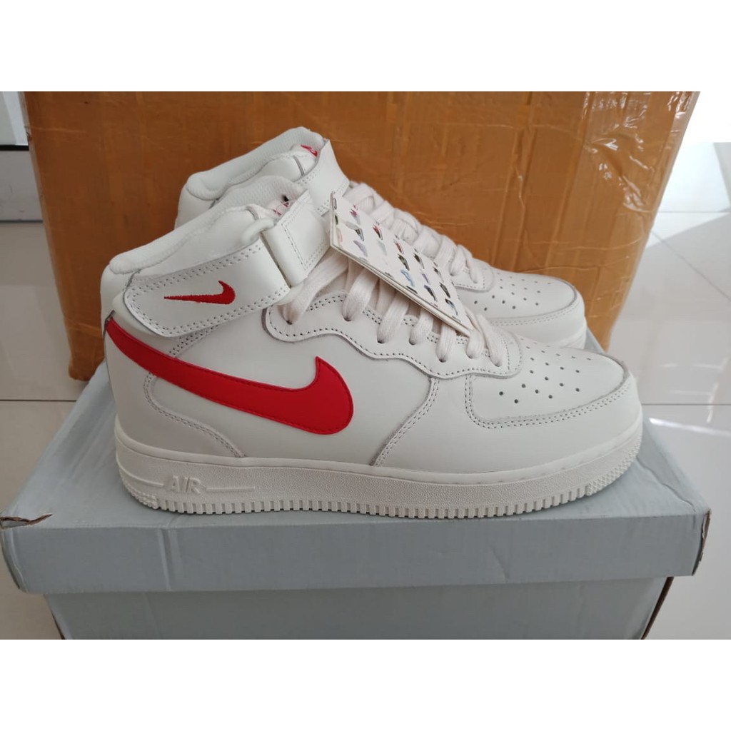 Air Force 1 Mid - White Gym Red