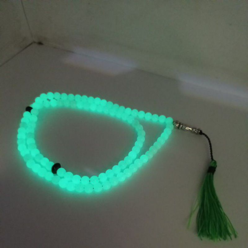 Tasbih 99 batu fosfor asli ukuran 06mm