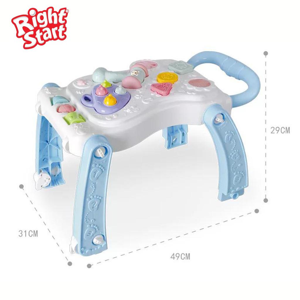 Right Start My Size 2 in 1 Activity Walker - Dorongan Push Walking Guide Musical Toys Mainan Dorongan Anak Bayi Belajar Jalan Lampu Musik