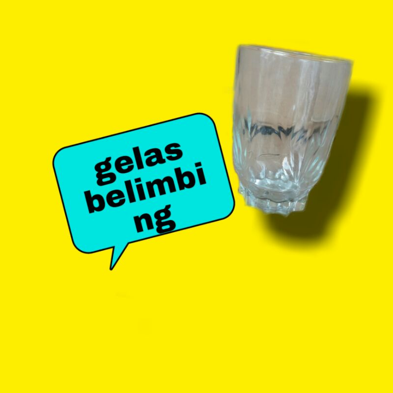 gelas belimbing, gelas kopi, gelas kaca