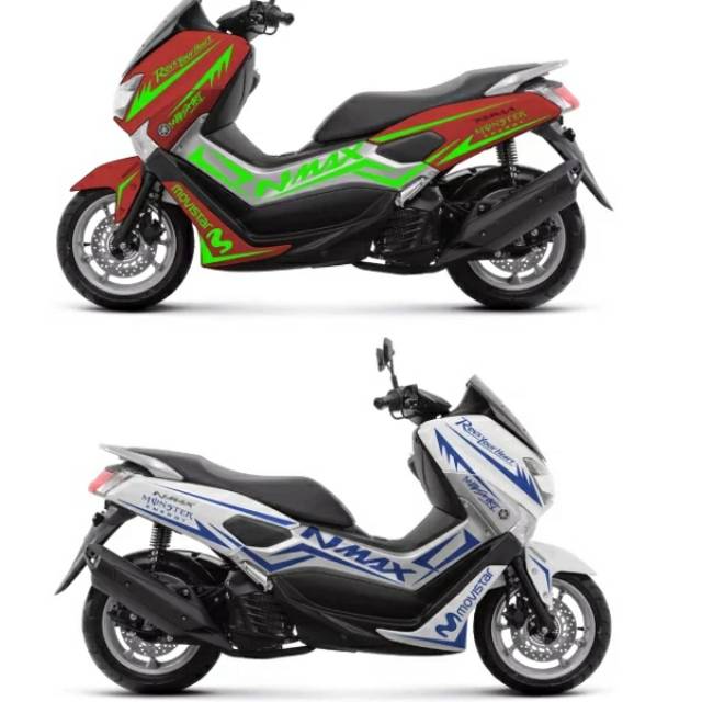 Sticker Striping Yamaha Nmax Warna V3 Vinyl Stiker Nmax Shopee