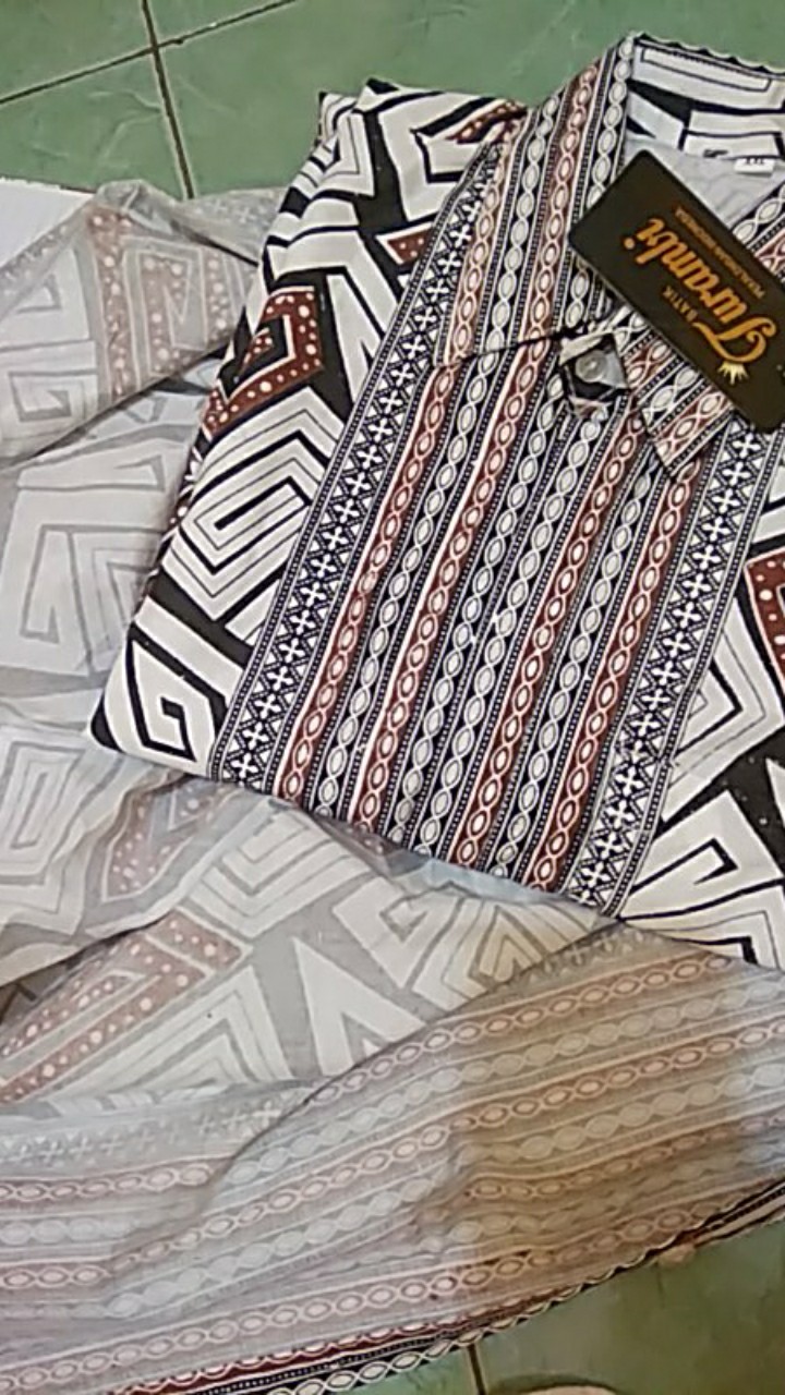 Size M L Xl Xxl New Kemejapria Lengan Pendek 848vo Pilot Pangkat 4029ys Batik Pria Turambi