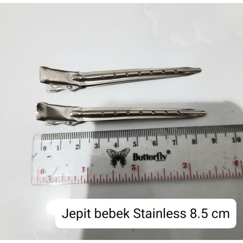 JEPIT BEBEK STAINLESS ANTI KARAT 8.5 CM REAL PICT JEPIT PONI BESI STAINLESS STEEL JEPIT BUAYA JEPIT ROL