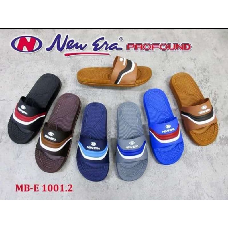 SANDAL SLOP KARET PRIA NEW ERA MB E 1001 100% ORIGINAL BY NEW ERA