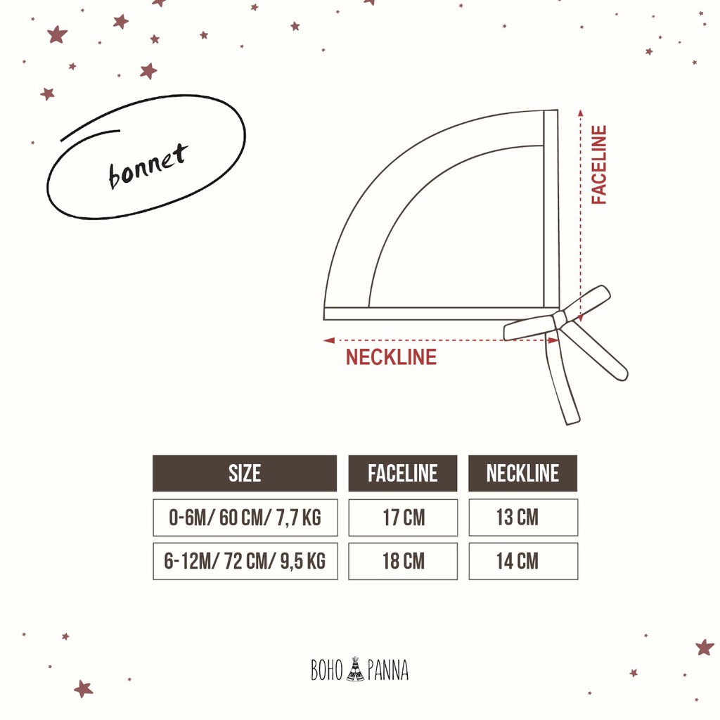 Bohopanna - Bohobaby Bonnet Motif