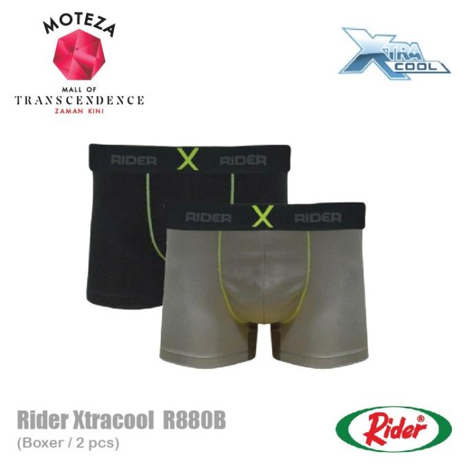 Celana Dalam Pria Boxer - Rider Xtracool R880B - 1 Box Isi 2 Pcs