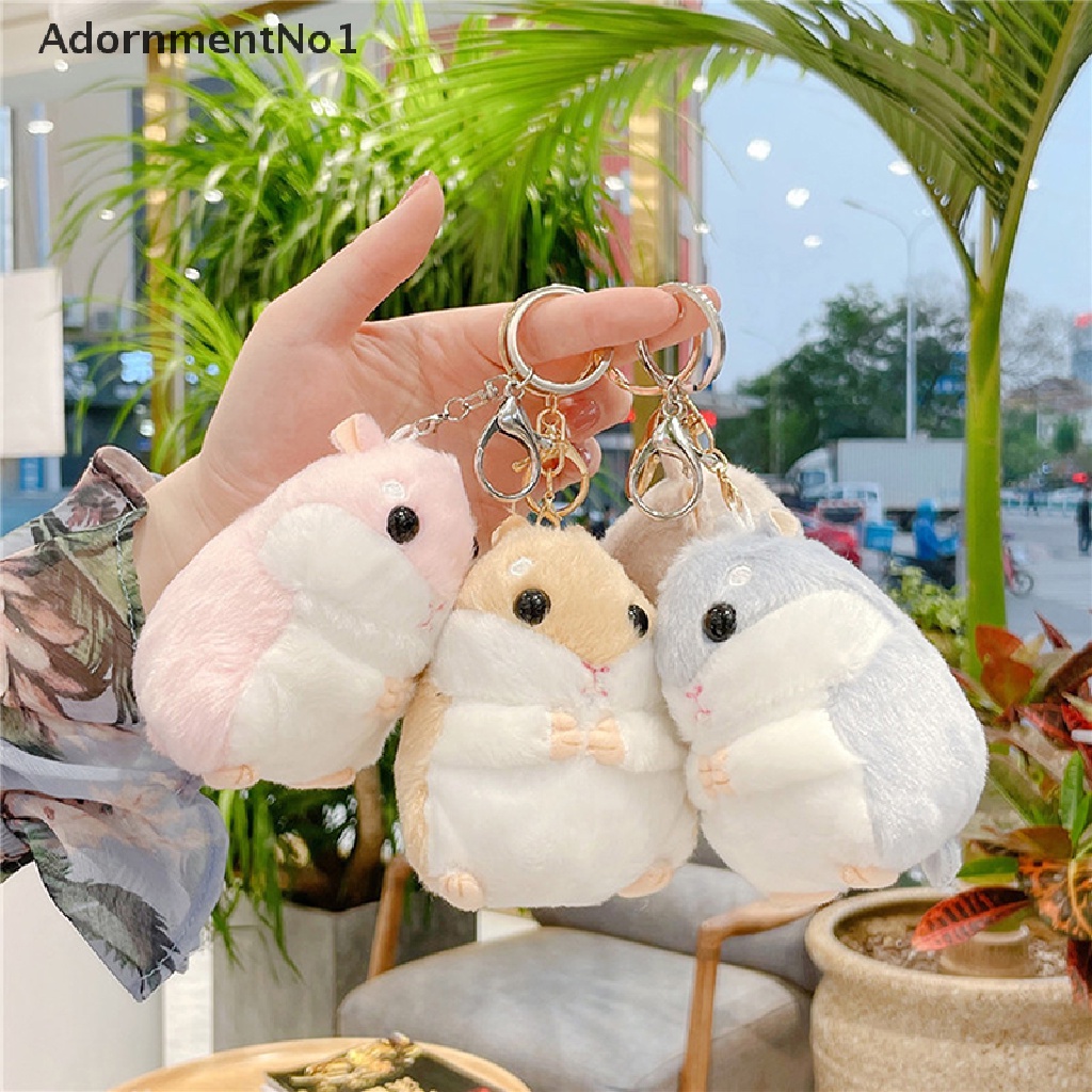 (AdornmentNo1) Gantungan Kunci Boneka hamster Bahan plush