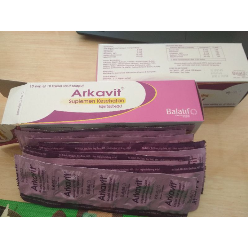 arkavit suplemen kesehatan per strip 10 tab