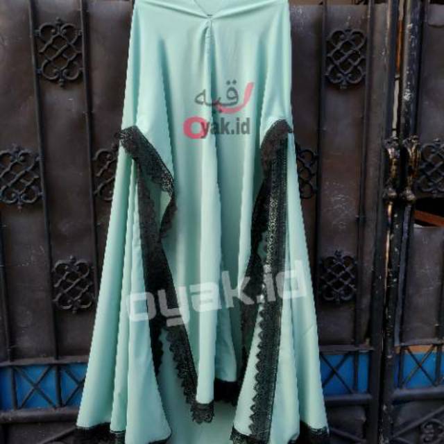 KHIMAR JUMBO Renda belah lengan / Khimar syari / Hijab syari / khimar renda / hijab renda