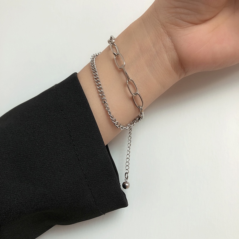 Gelang Rantai Double Layer Untuk Aksesoris