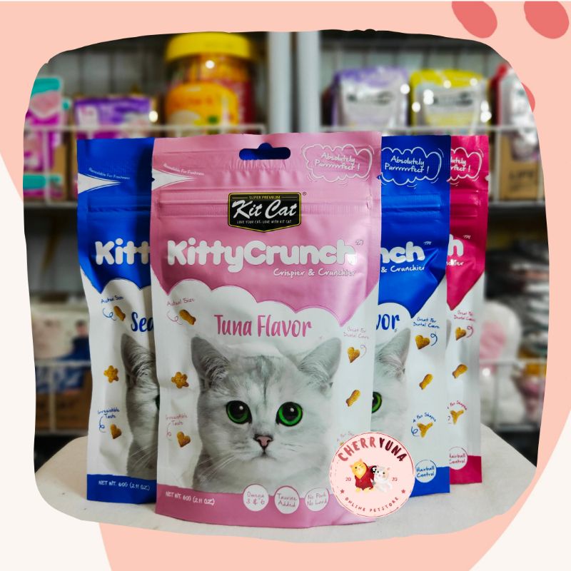 [CAT SNACK] Kit Cat Kitty Crunch 60gr Snack Cemilan Kucing