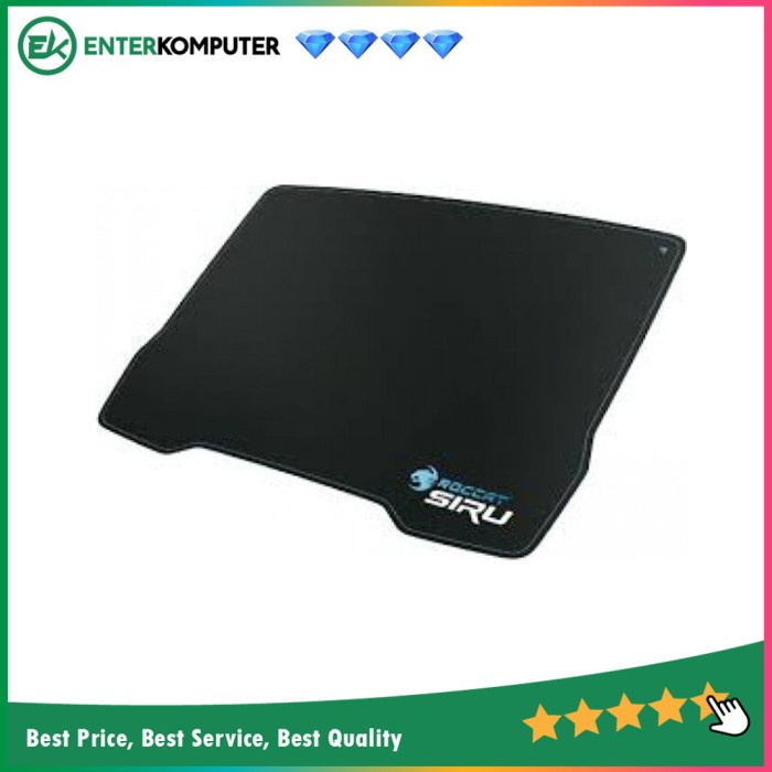 Mousepad Roccat Siru Pitch Black - Cryptic Blue