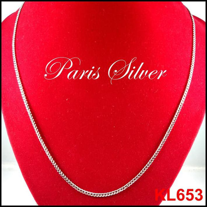 KALUNG PANJANG RANTAI SILVER PERAK 925 PRIA SISIK NAGA EMAS PUTIH DISKON