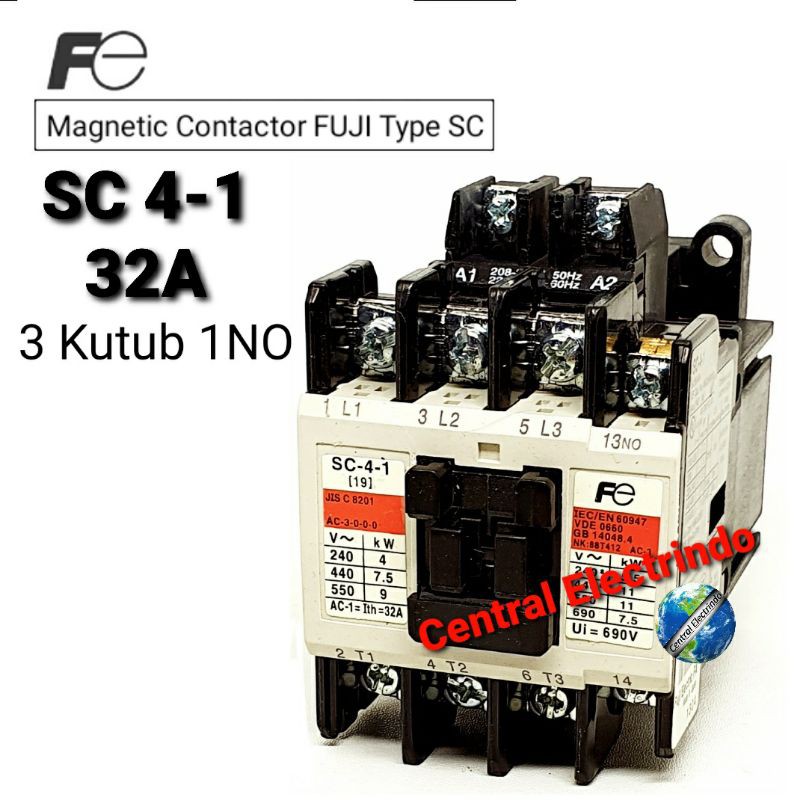 Kontaktor Contactor SC 4-1 AC 220V.