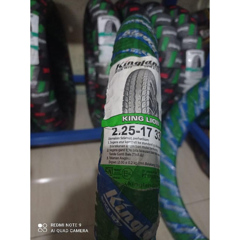 Terlaris Ban Motor Bebek Kingland 225-17 King Lion Ban Bebek Ban R17 Ban Supra Grand Astrea Jupiter
