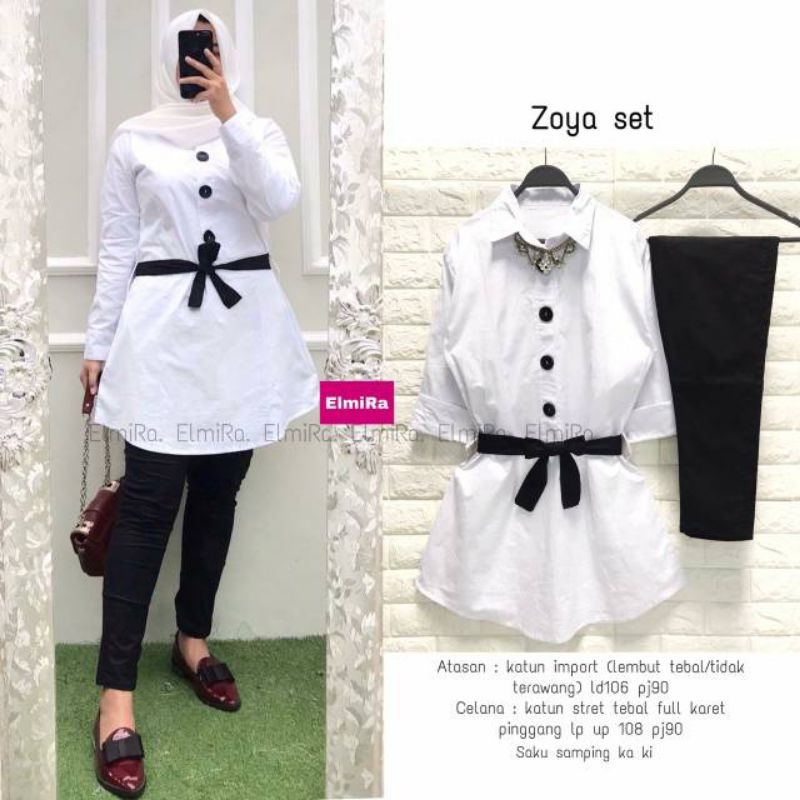 (( BISA COD )) ZOYA SET BAJU SETELAN KERJA WANITA/ATASAN  CELANA/
